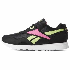 Reebok Rapide Turnschuhe Damen - Schwarz/Weiß/Rosa/HellGrün - DE 237-FAL